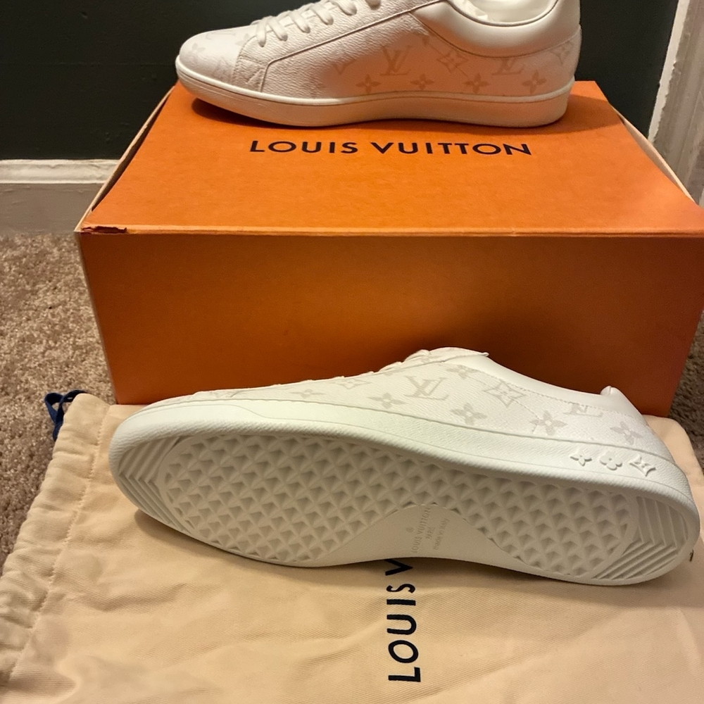 Louis Vuitton Cream Monogram Sneakers